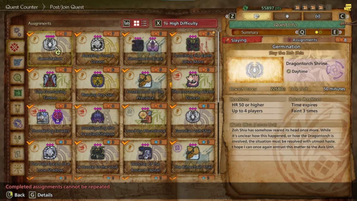 Zoh Shia Story Quest in Monster Hunter Wiilds