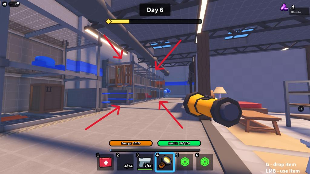 Survive Overnight in a Mega Store is looking at the upper left corner shelve 