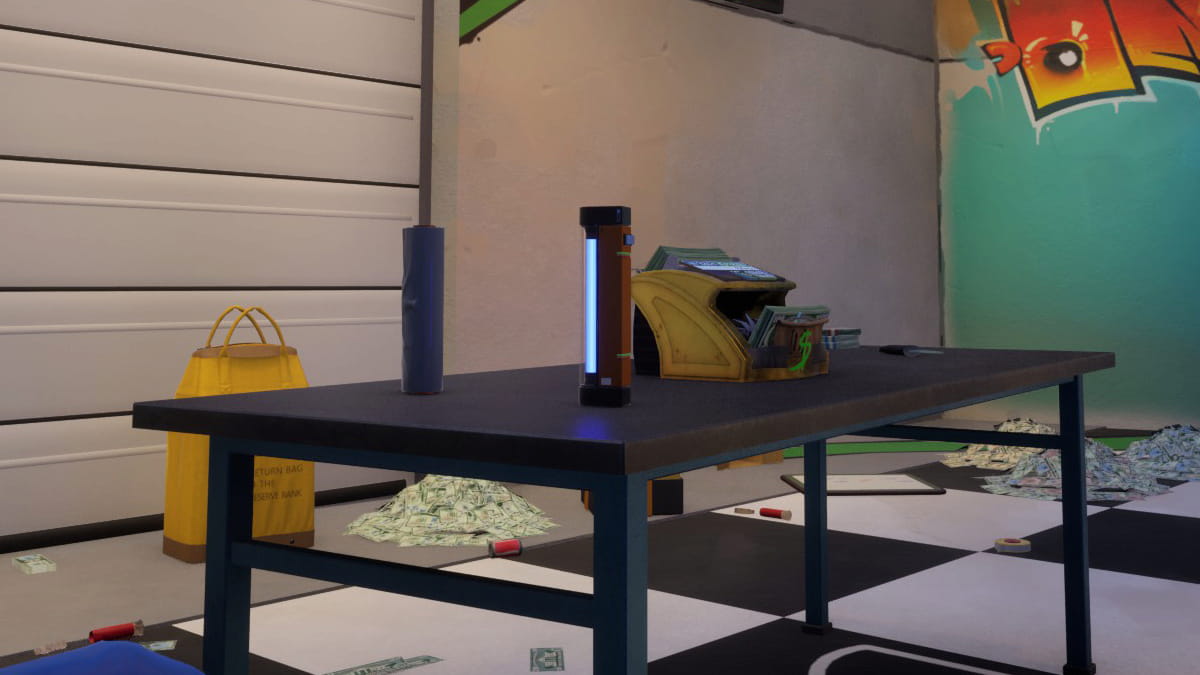 Cash Cleaner Simulator UV Light