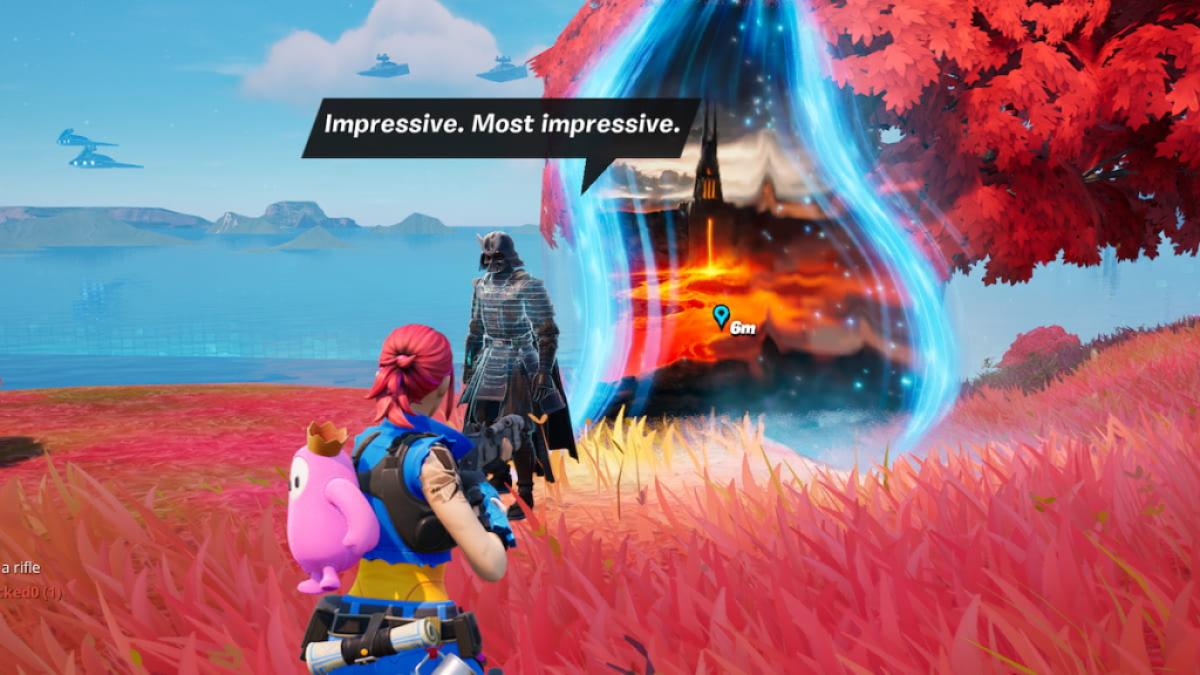 Fortnite Darth Vader training rift gate