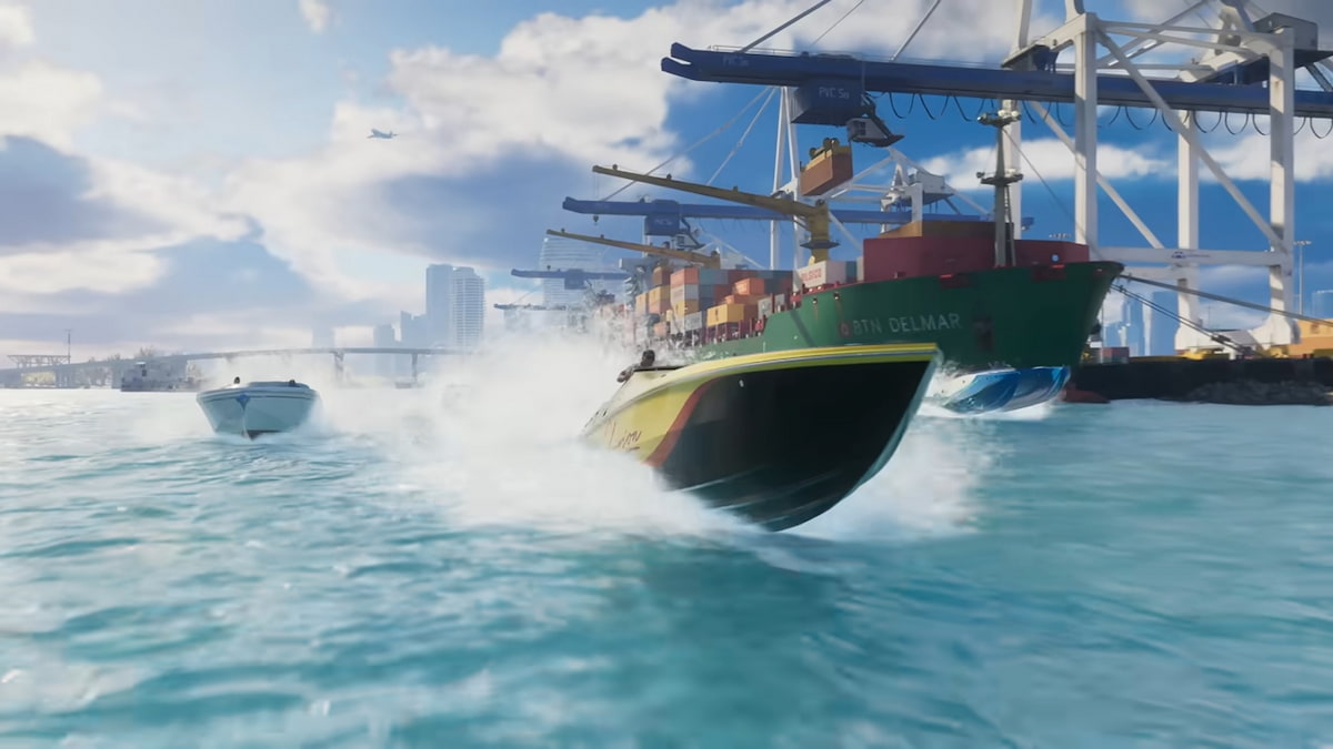 GTA 6 NPC riding a boat